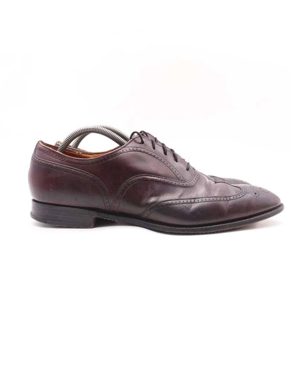 Church's Wingtip Shoes Burgundy Leather Men's 10.5 D Dress Lace Up Shoes